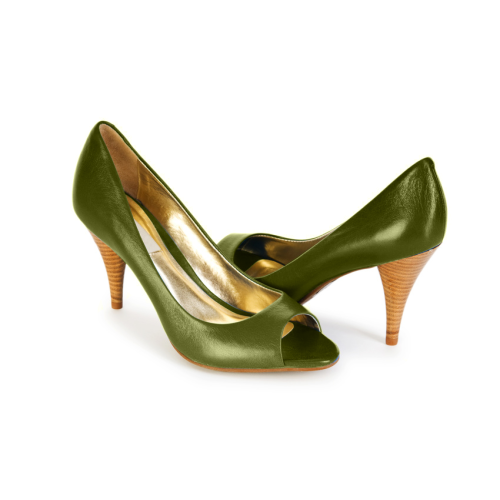 green stilettos